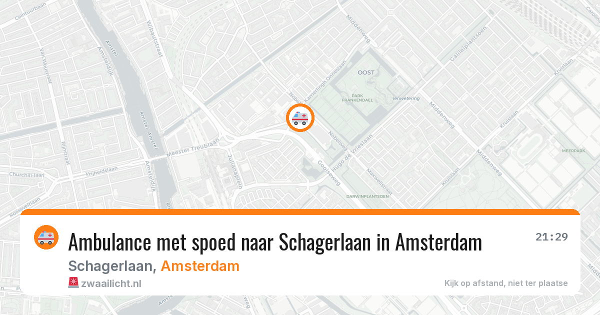 Ambulance met spoed naar Schagerlaan in Amsterdam — 14 jun 2026