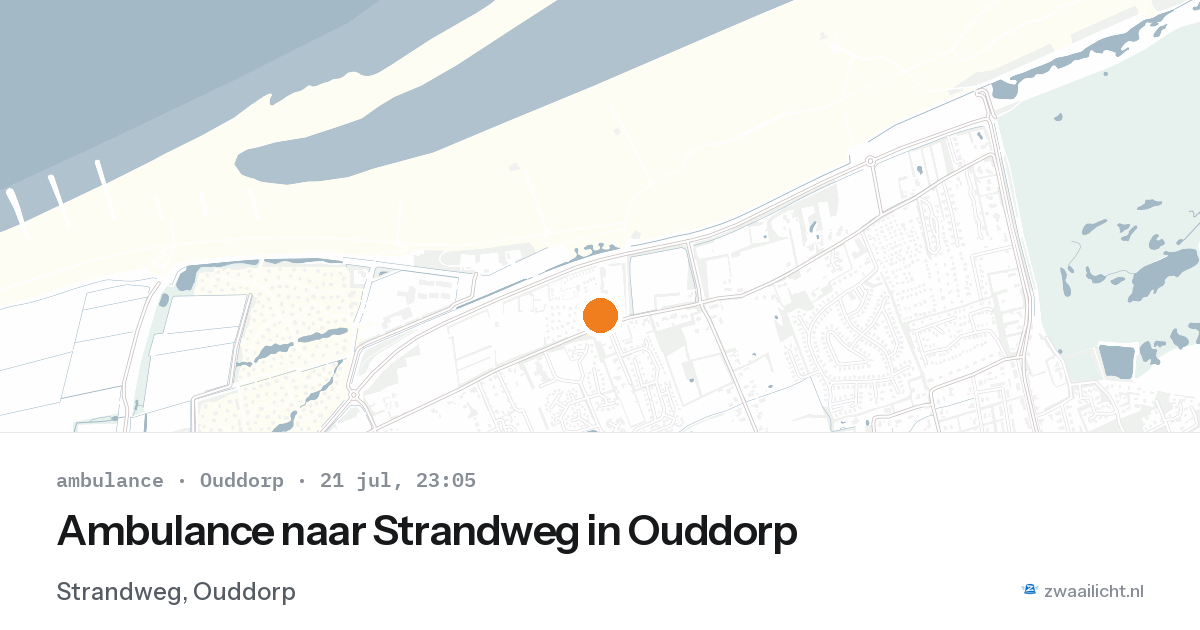 Ambulance naar Strandweg in Ouddorp — 21 jul 2026