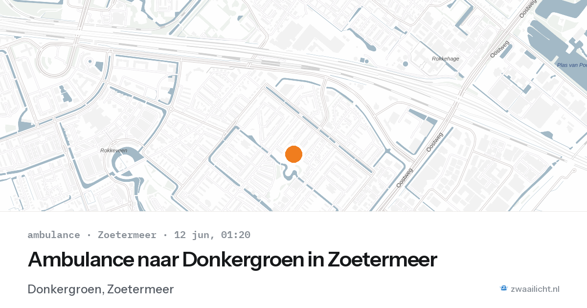 Ambulance naar Donkergroen in Zoetermeer — 11 jun 2026