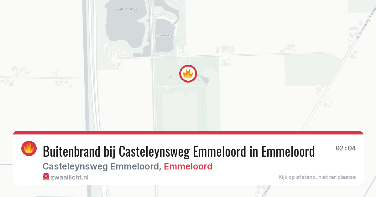 Buitenbrand bij Casteleynsweg Emmeloord in Emmeloord — 7 jun 2026