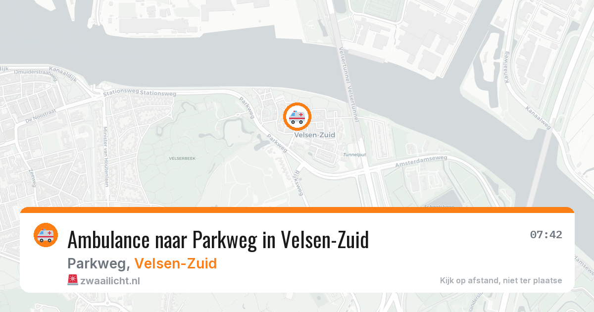 Ambulance naar Parkweg in Velsen-Zuid — 13 jul 2026