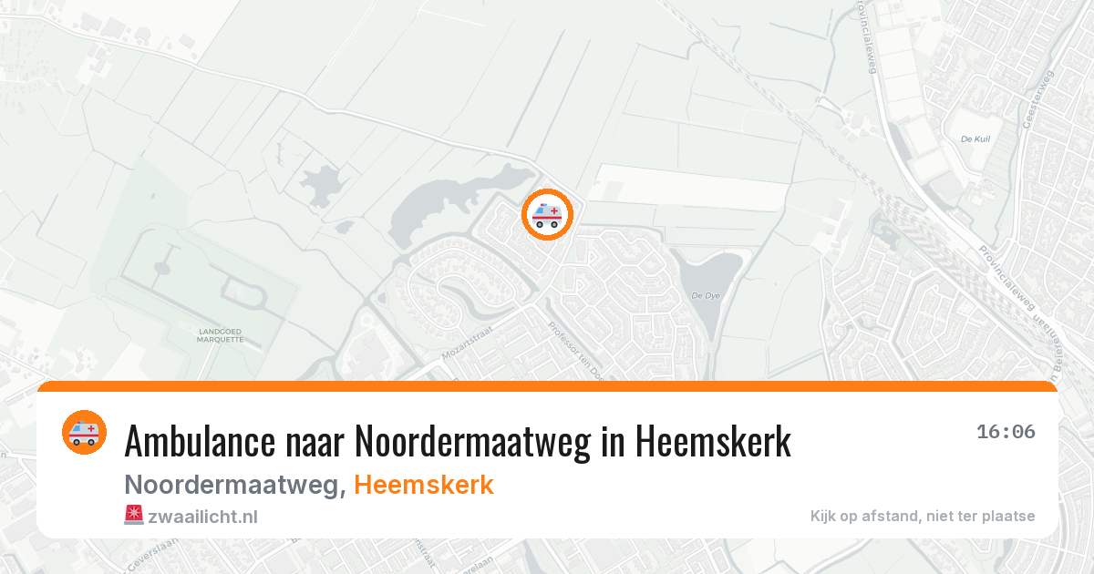 Ambulance naar Noordermaatweg in Heemskerk — 5 mrt 2026