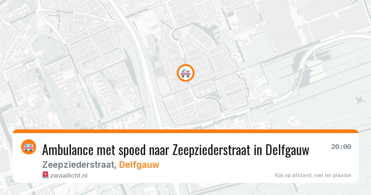 Ambulance met spoed naar Zeepziederstraat in Delfgauw — 17 jan 2026