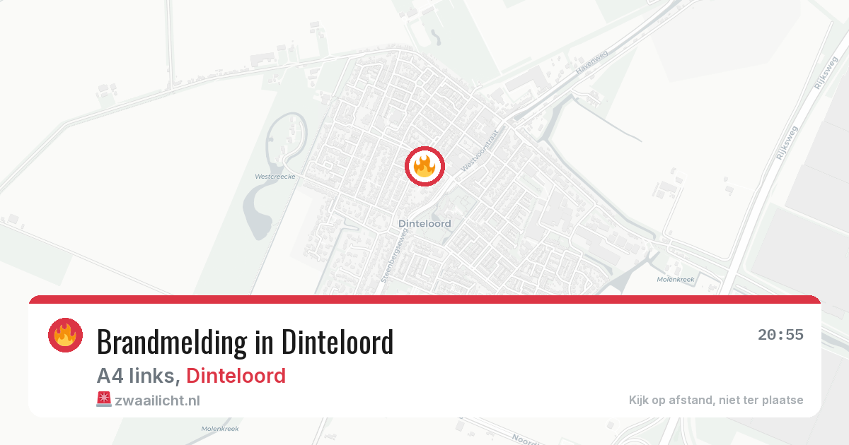 Brandmelding in Dinteloord — 31 jul 2026
