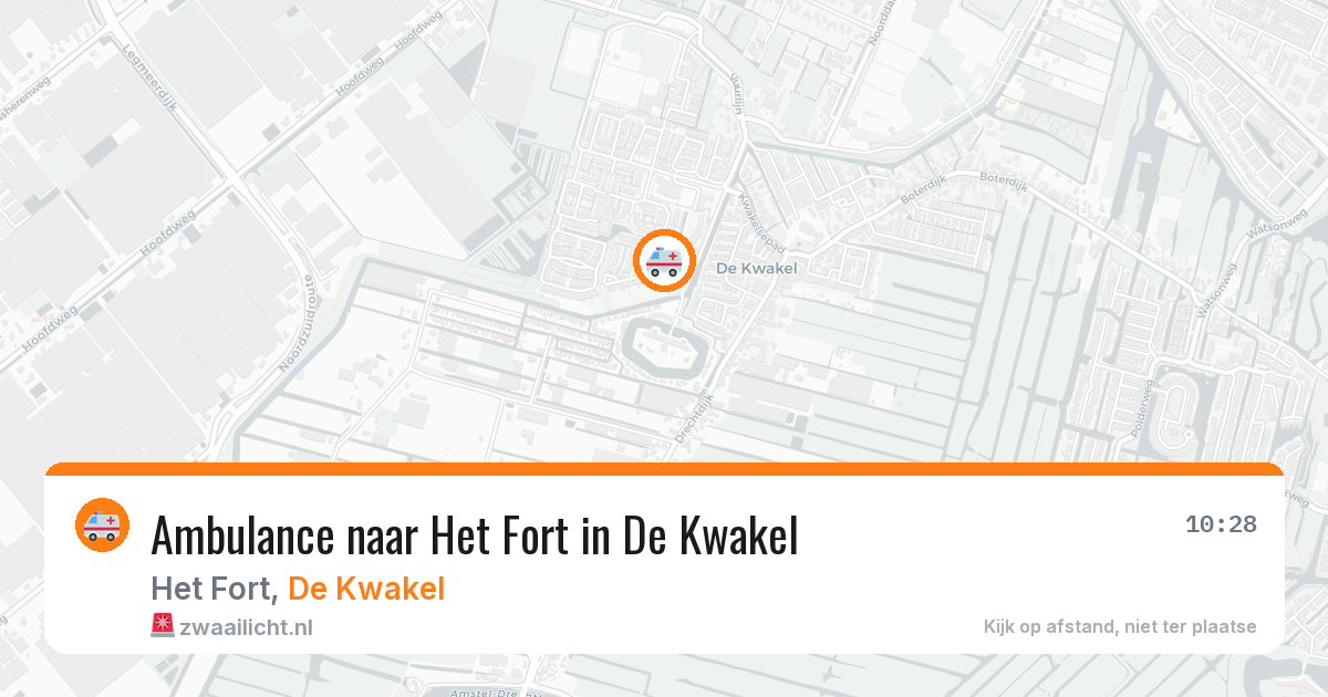 Ambulance naar Het Fort in De Kwakel — 26 jul 2026
