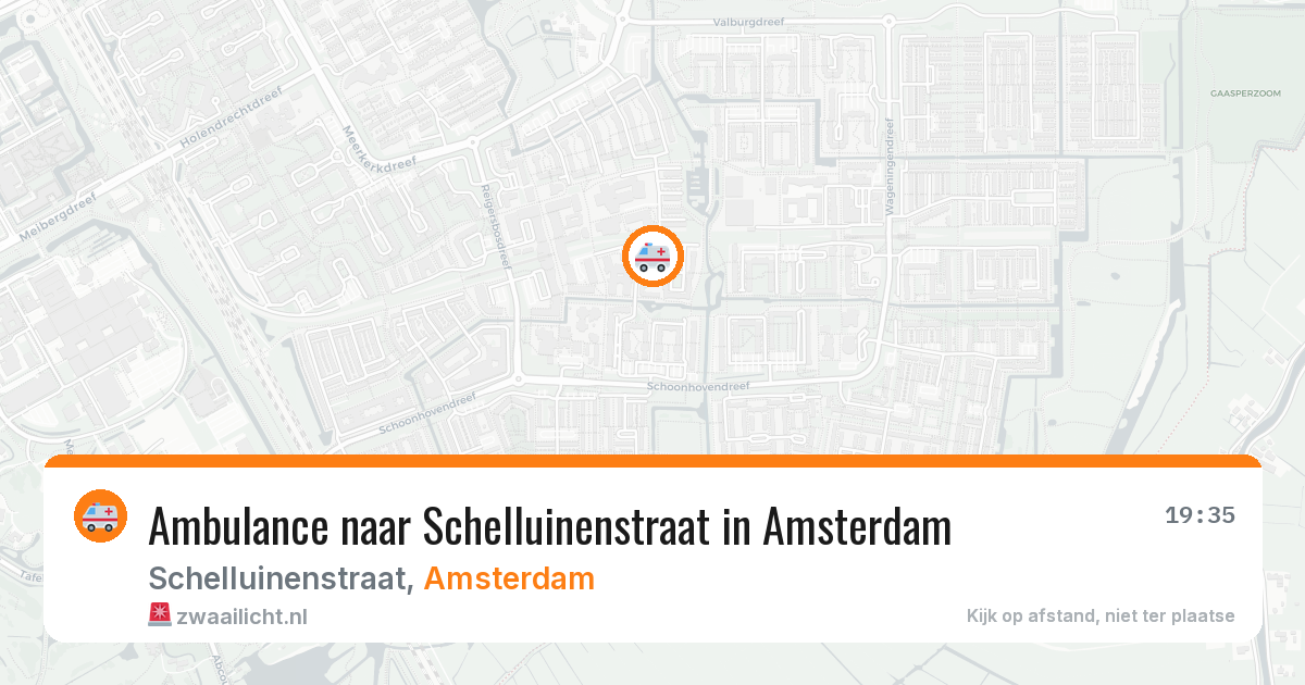 Ambulance naar Schelluinenstraat in Amsterdam — 22 jun 2026