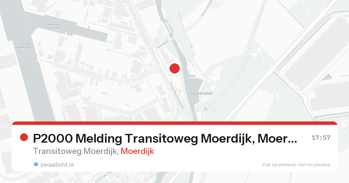 P2000 Melding Transitoweg Moerdijk, Moerdijk — 30 jan 2026