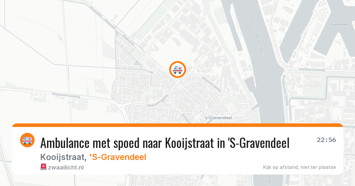Ambulance met spoed naar Kooijstraat in 'S-Gravendeel — 26 mei 2026
