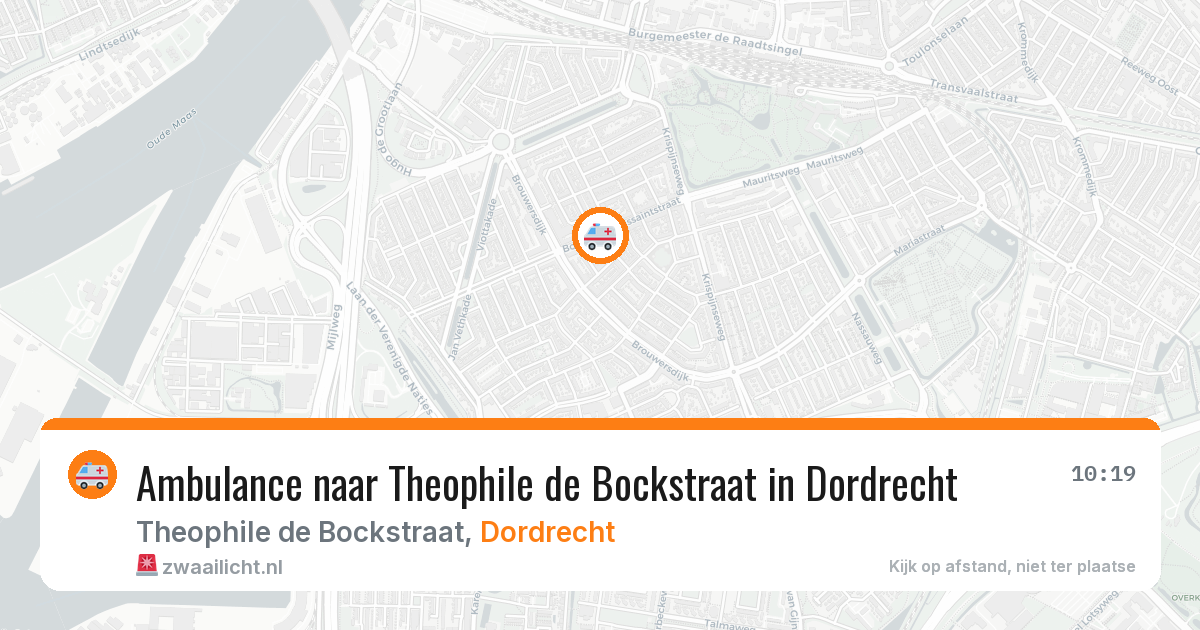 Ambulance naar Theophile de Bockstraat in Dordrecht — 28 jul 2026