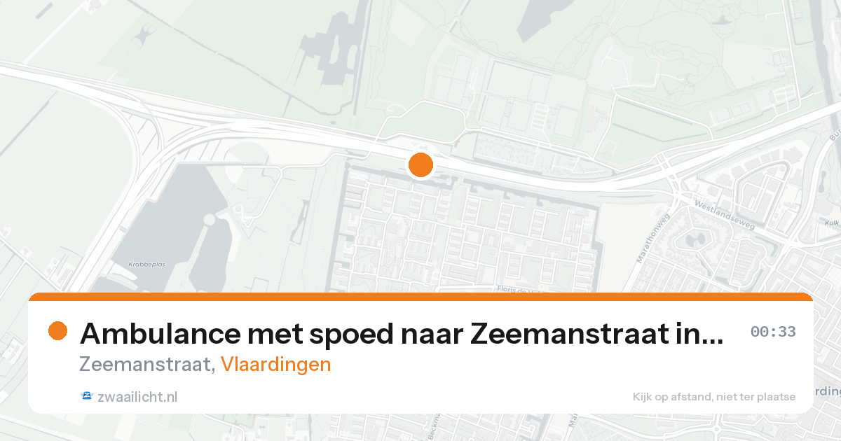 Ambulance met spoed naar Zeemanstraat in Vlaardingen — 7 feb 2026