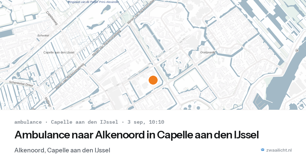 Ambulance naar Alkenoord in Capelle aan den IJssel — 3 sep 2026
