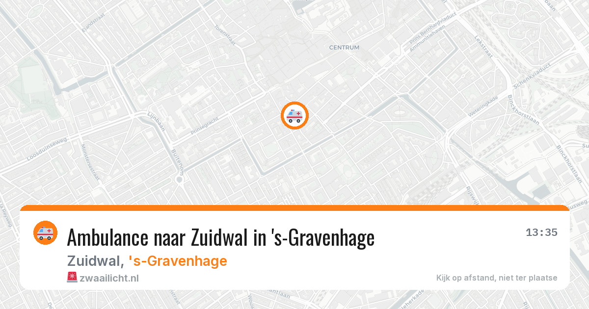 Ambulance naar Zuidwal in 's-Gravenhage — 11 apr 2026