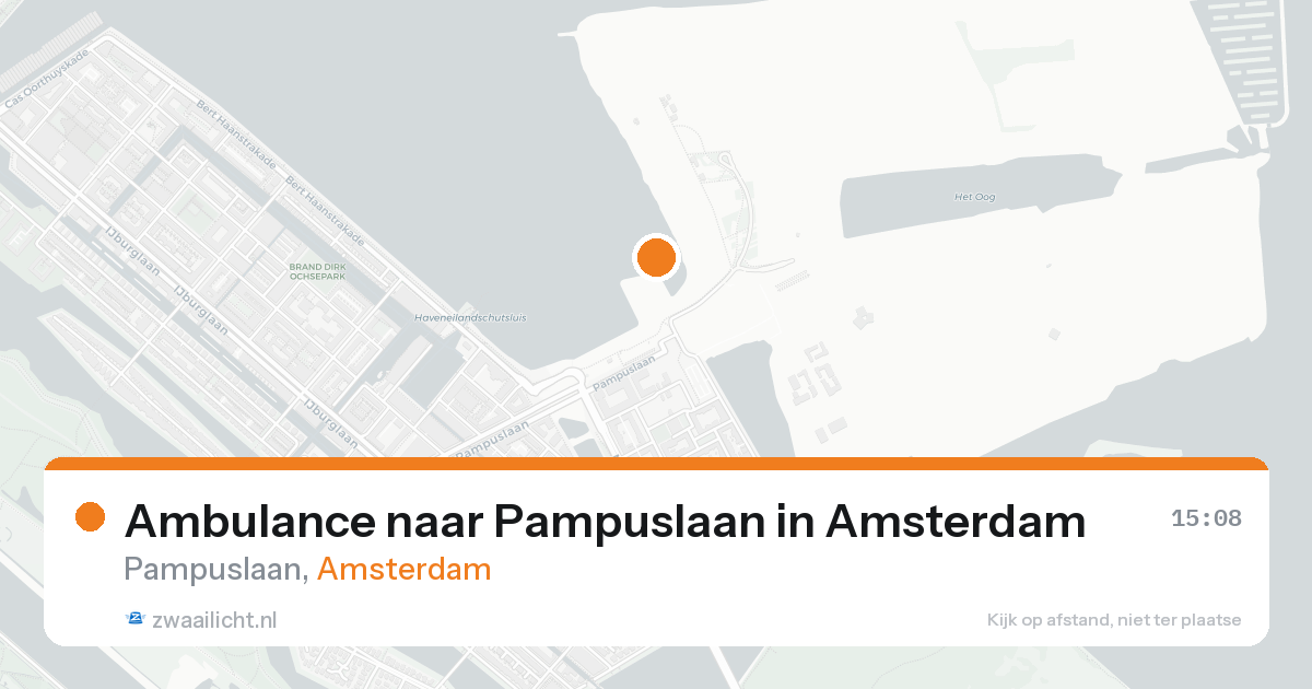 Ambulance naar Pampuslaan in Amsterdam — 22 jul 2026
