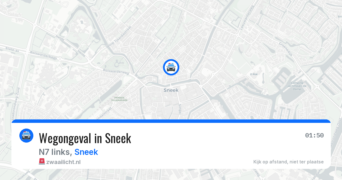 Wegongeval in Sneek — 29 mei 2026