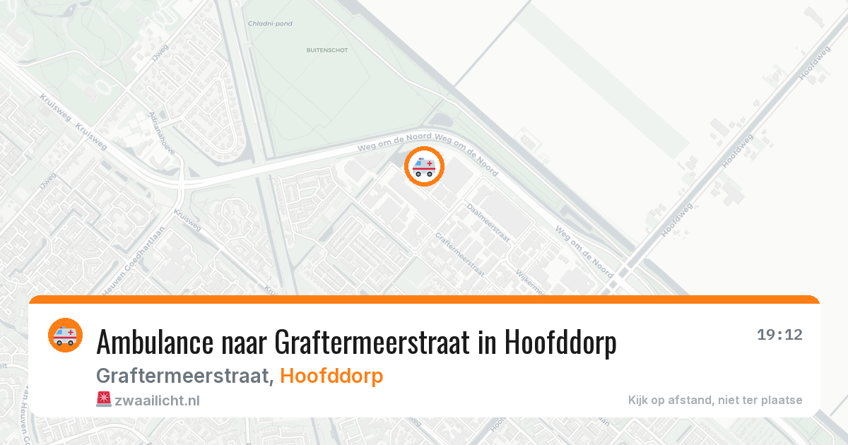 Ambulance naar Graftermeerstraat in Hoofddorp — 21 mei 2026