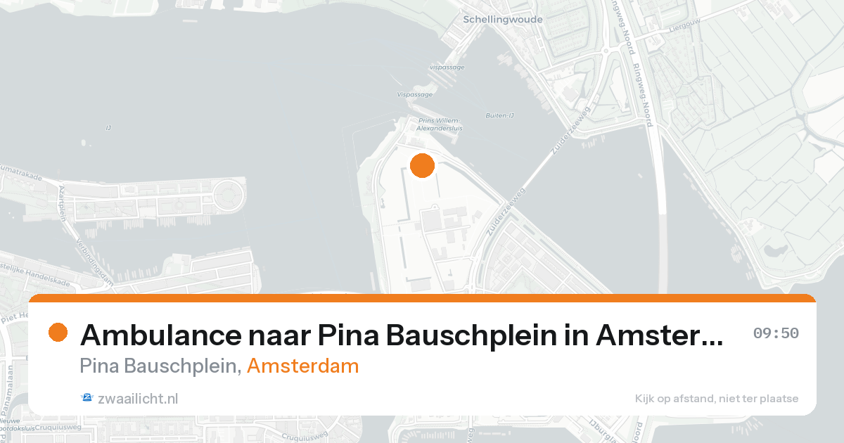 Ambulance naar Pina Bauschplein in Amsterdam — 16 jun 2026