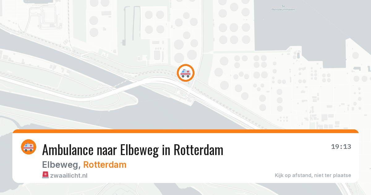Ambulance naar Elbeweg in Rotterdam — 3 jun 2026
