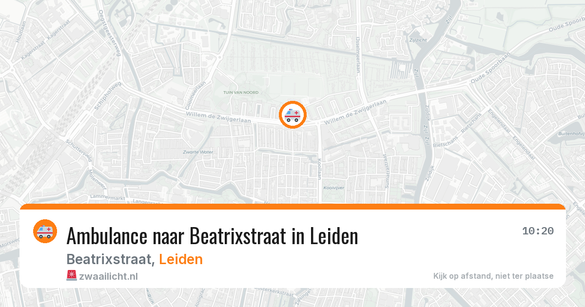 Ambulance naar Beatrixstraat in Leiden — 7 feb 2026