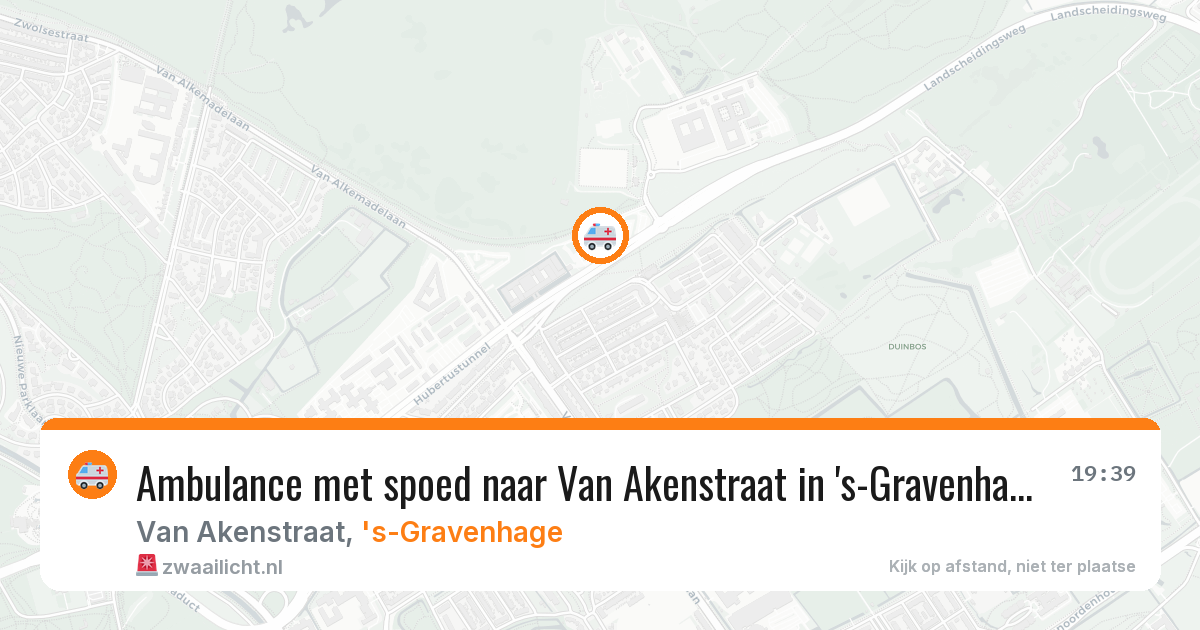 Ambulance met spoed naar Van Akenstraat in 's-Gravenhage — 7 apr 2026