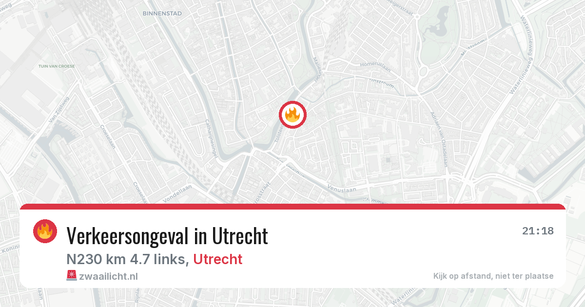 Verkeersongeval in Utrecht — 29 jun 2026