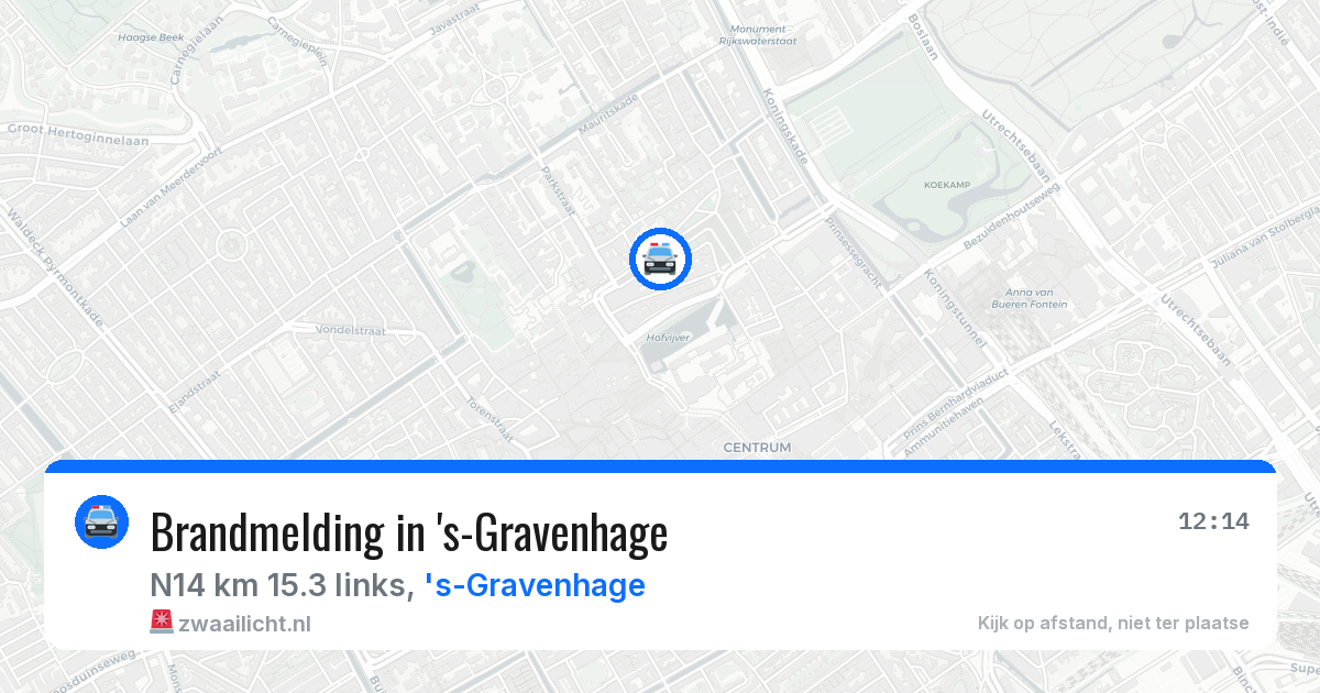 Brandmelding in 's-Gravenhage — 26 jun 2026