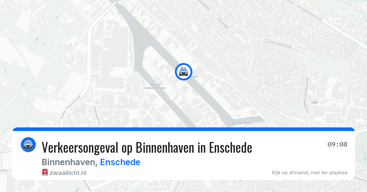 Verkeersongeval op Binnenhaven in Enschede — 27 jul 2026