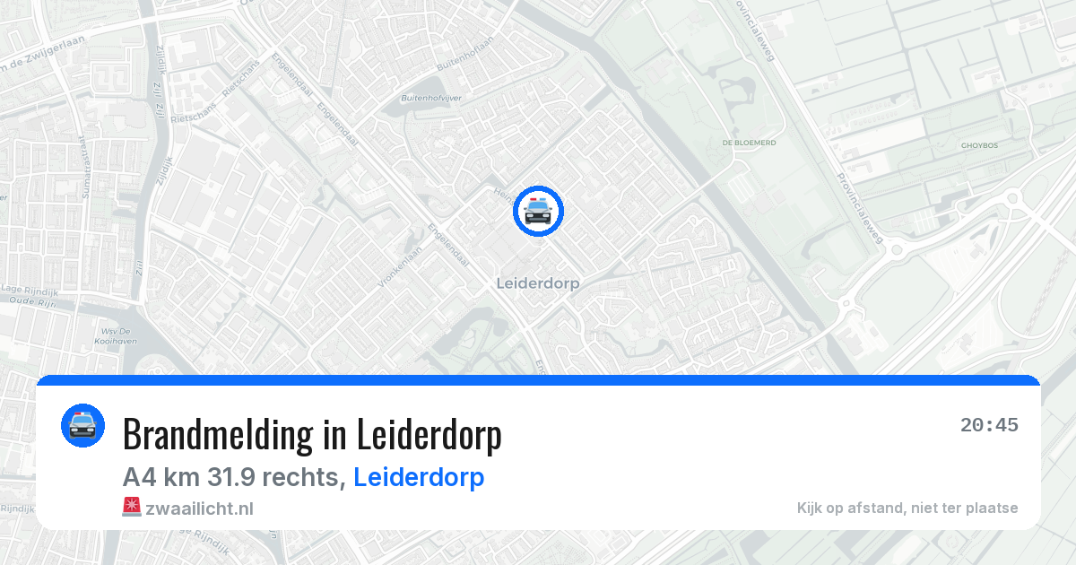 Brandmelding in Leiderdorp — 3 apr 2026