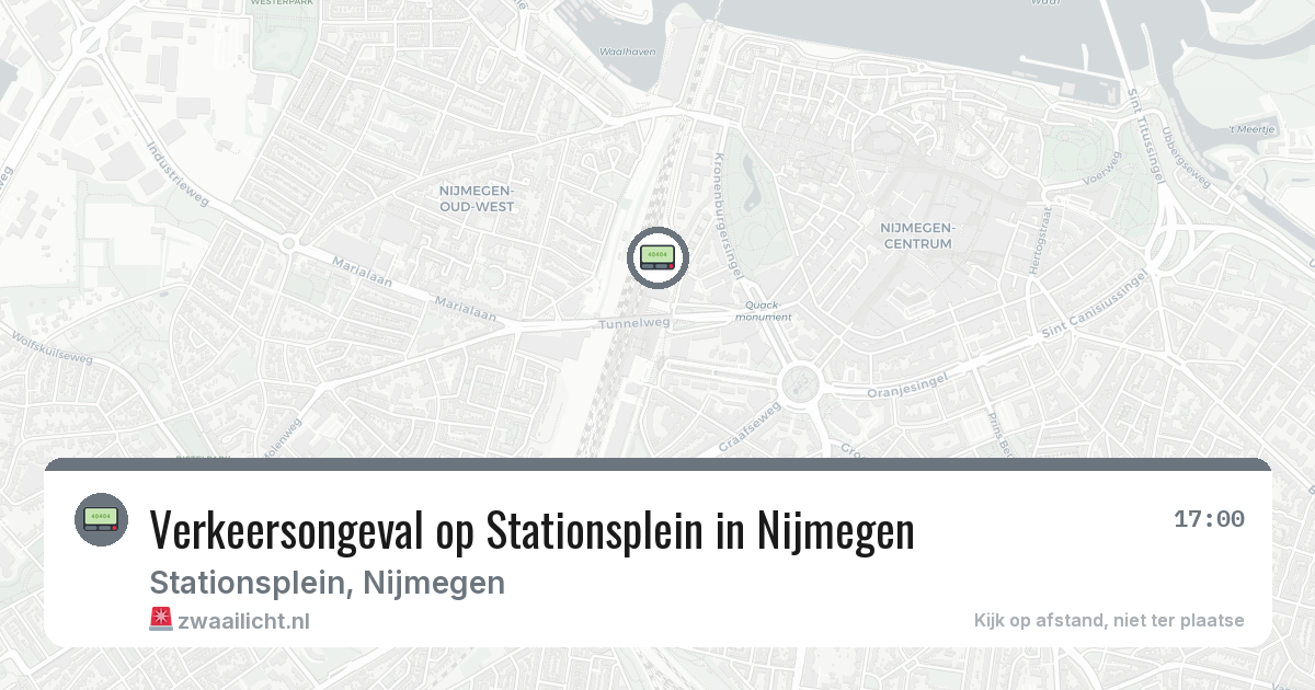 Verkeersongeval op Stationsplein in Nijmegen — 12 aug 2026