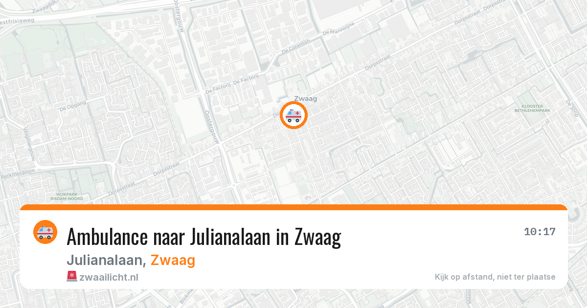 Ambulance naar Julianalaan in Zwaag — 9 feb 2026