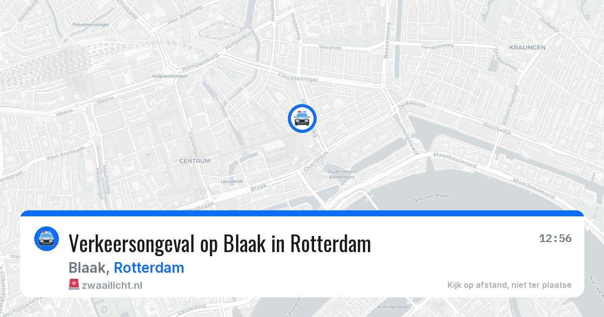 Verkeersongeval op Blaak in Rotterdam — 2 jun 2026