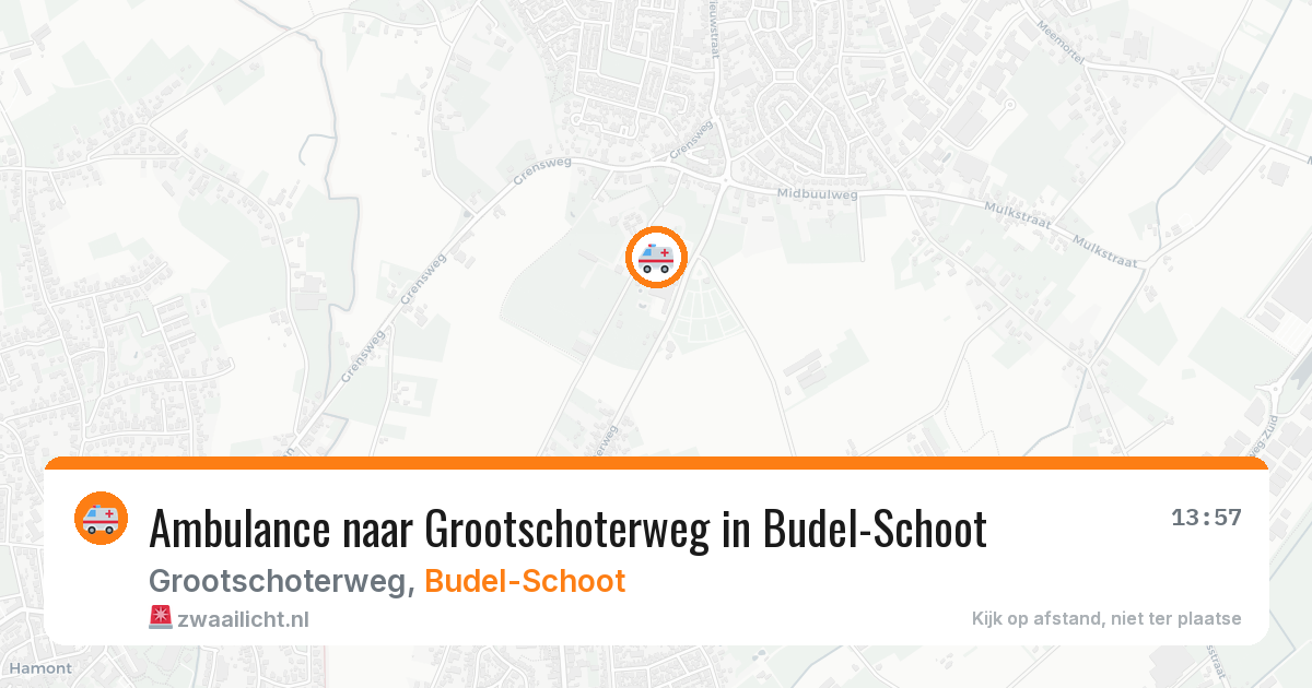 Ambulance naar Grootschoterweg in Budel-Schoot — 10 jun 2026