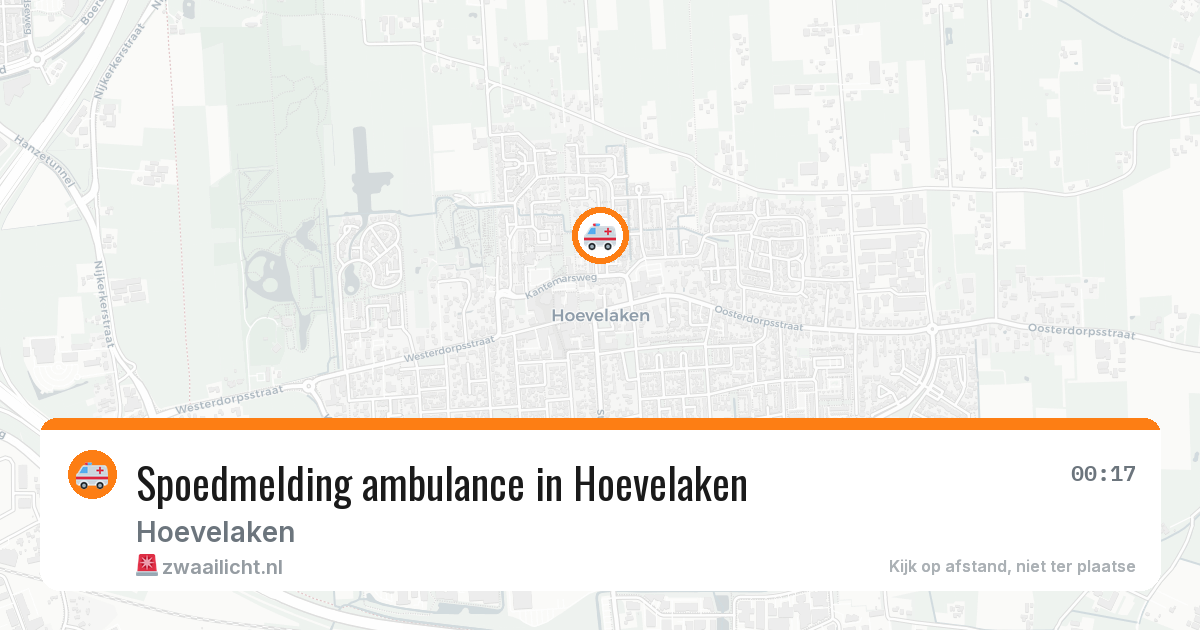 Spoedmelding ambulance in Hoevelaken — 1 apr 2026