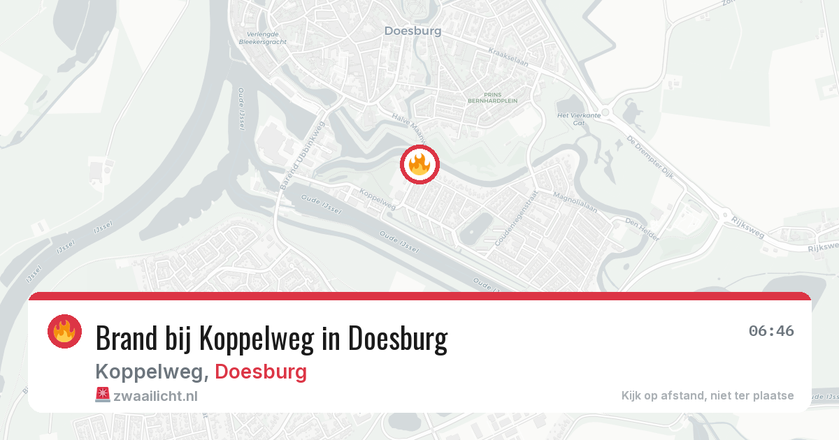Brand bij Koppelweg in Doesburg — 28 apr 2026