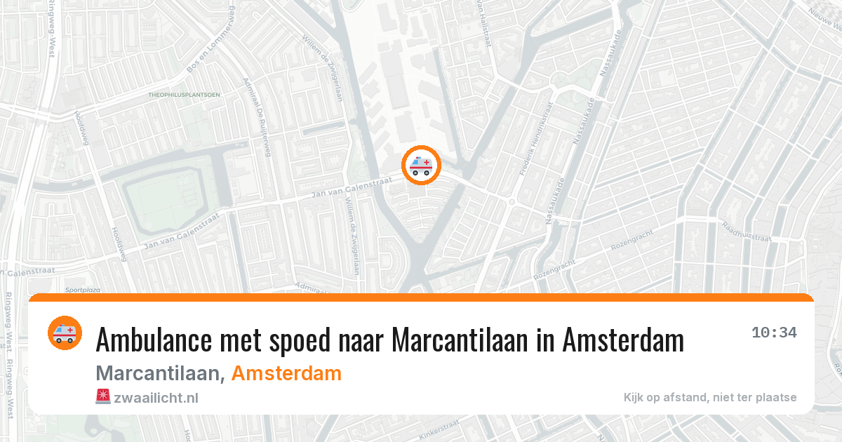 Ambulance met spoed naar Marcantilaan in Amsterdam — 7 jun 2026