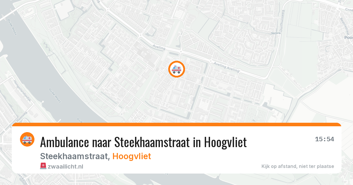 Ambulance naar Steekhaamstraat in Hoogvliet — 18 mei 2026