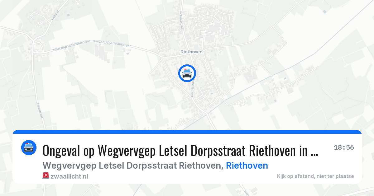 Ongeval op Wegvervgep Letsel Dorpsstraat Riethoven in Riethoven — 2 feb 2026