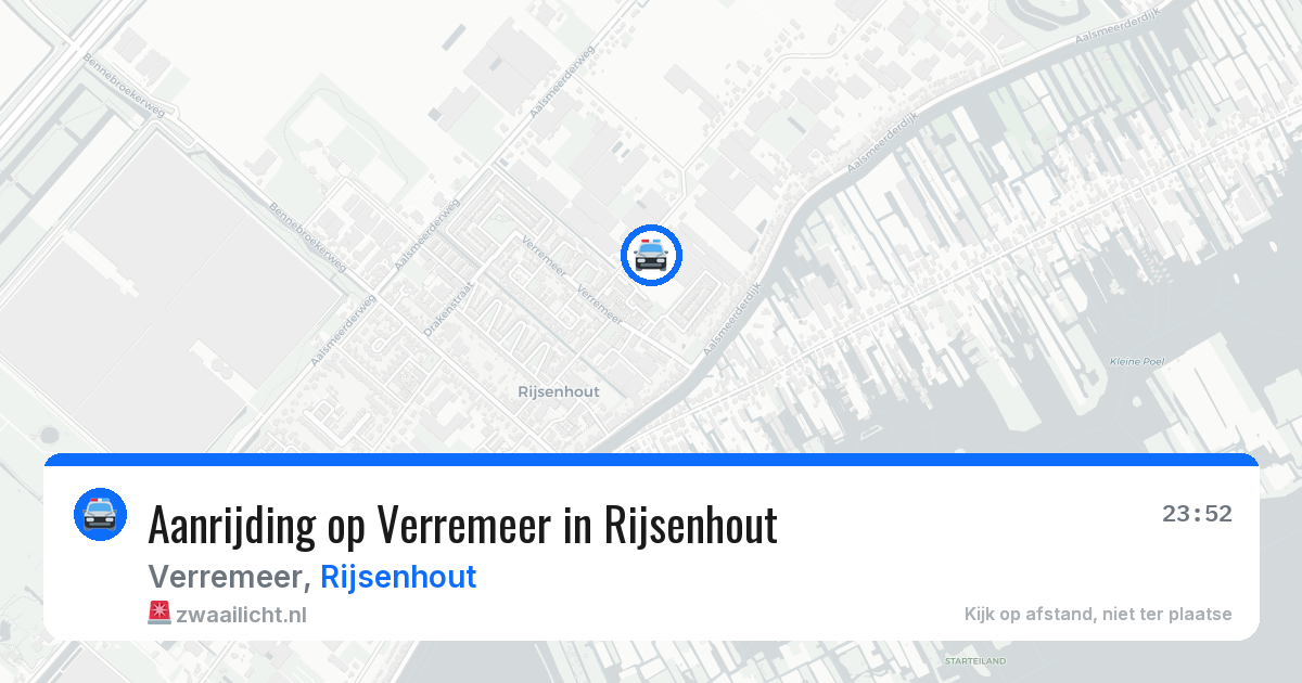 Aanrijding op Verremeer in Rijsenhout — 29 mei 2026