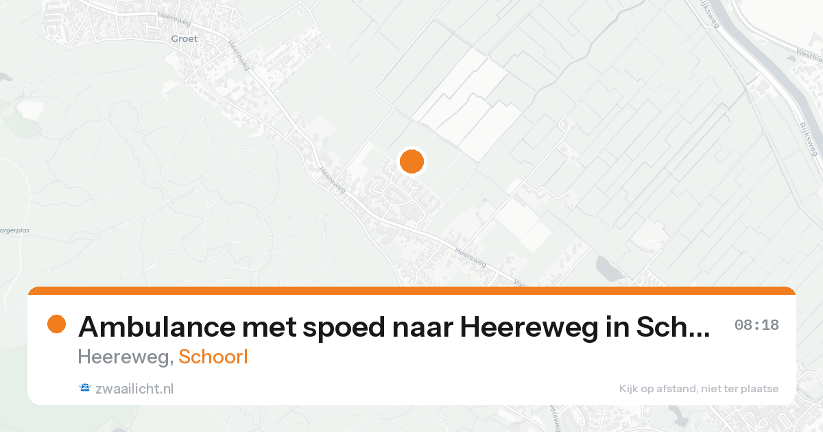 Ambulance met spoed naar Heereweg in Schoorl — 20 mei 2026