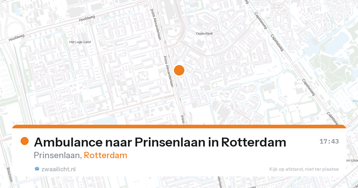 Ambulance naar Prinsenlaan in Rotterdam — 16 jul 2026