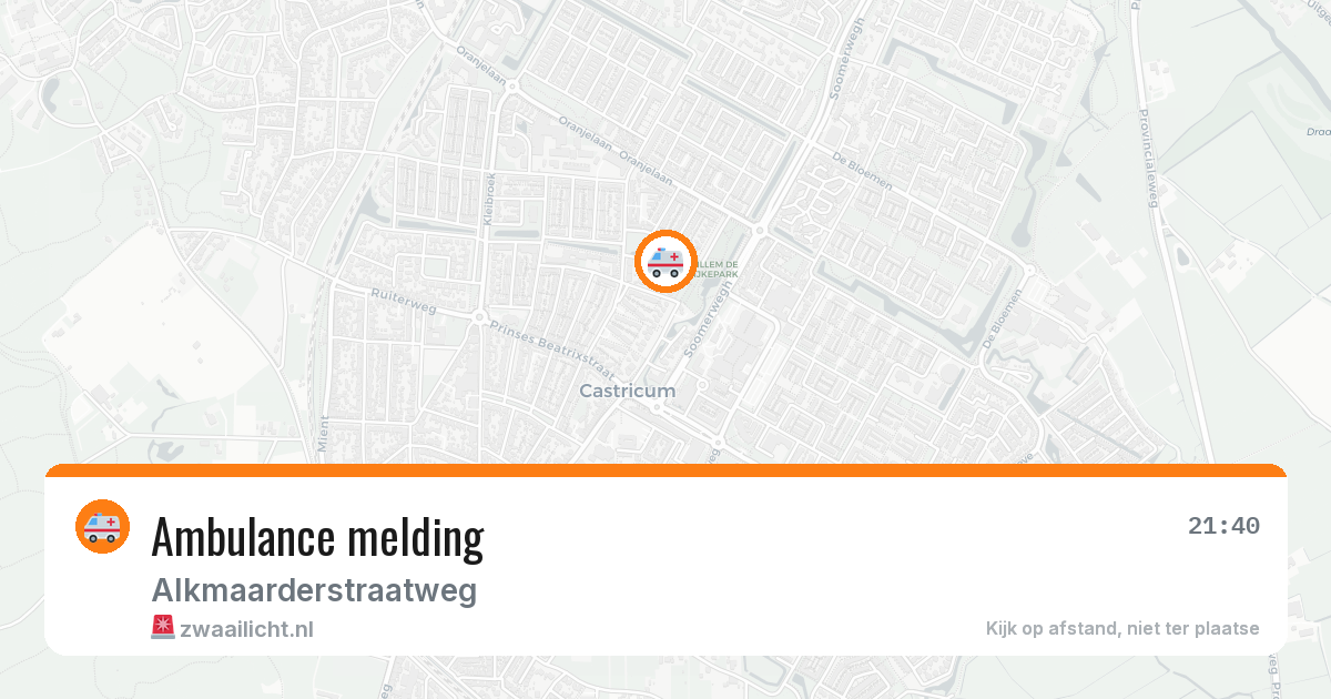 Ambulance melding — 12 mei 2026