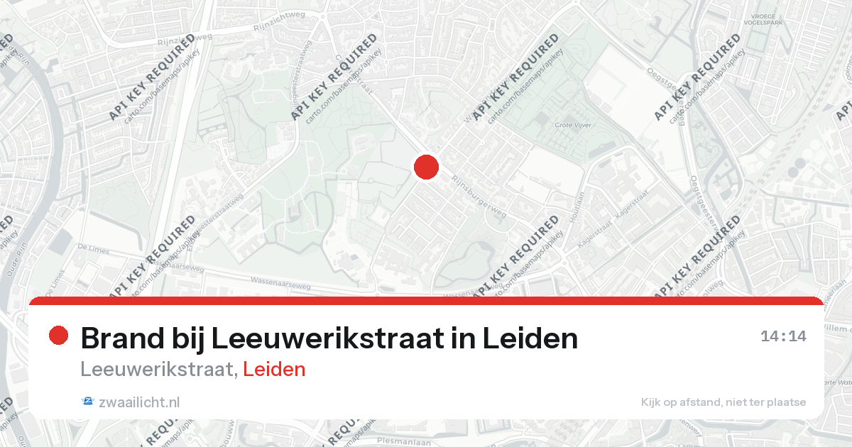 Brand bij Leeuwerikstraat in Leiden — 13 feb 2026
