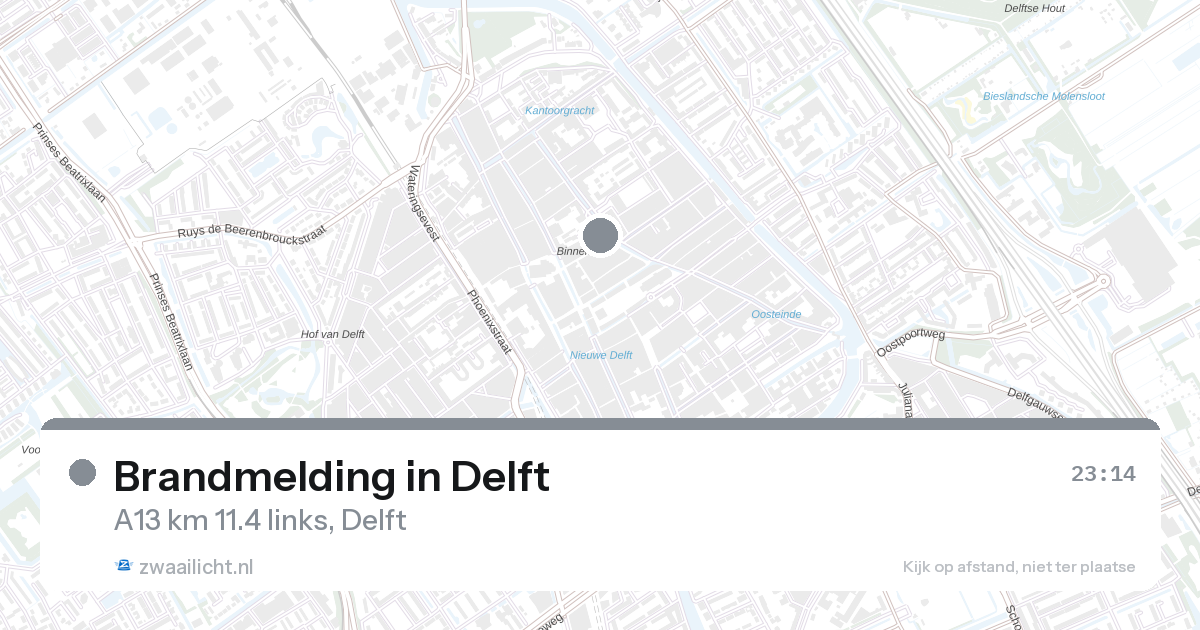 Brandmelding in Delft — 31 jan 2026