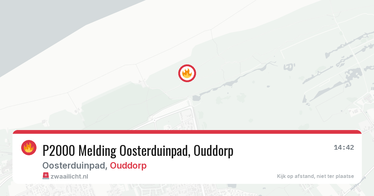 P2000 Melding Oosterduinpad, Ouddorp — 6 aug 2026
