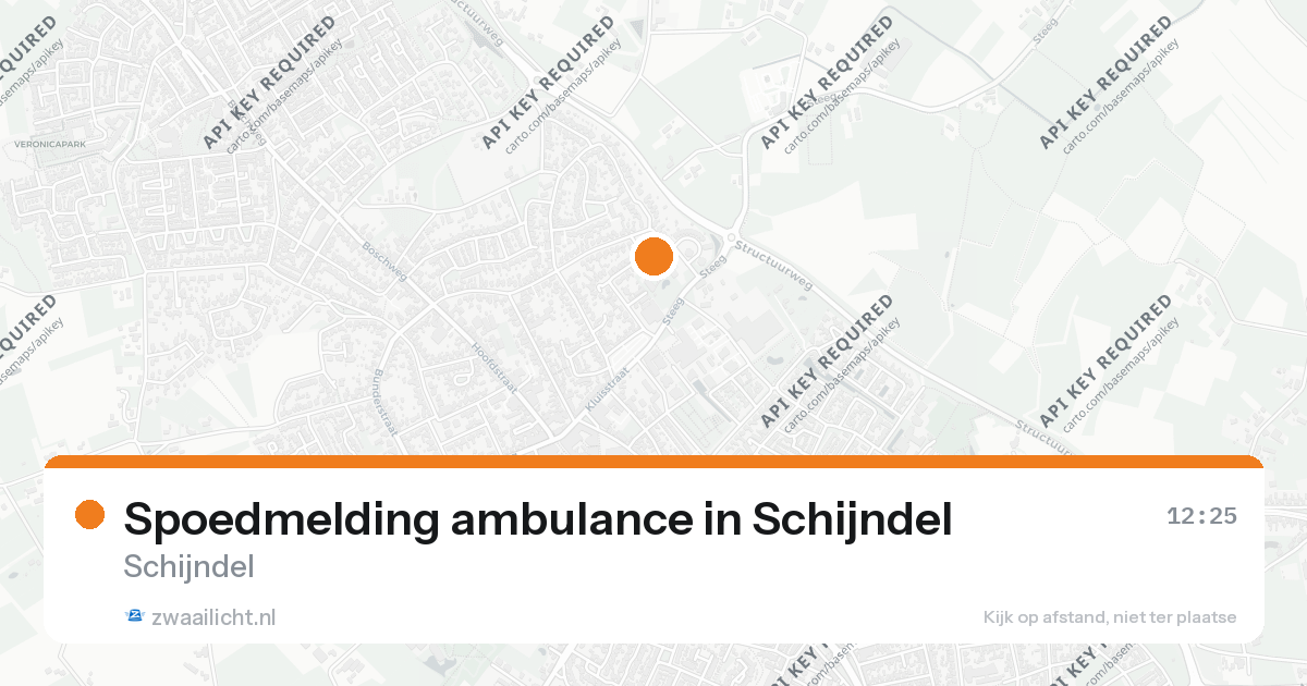 Spoedmelding ambulance in Schijndel — 25 aug 2026