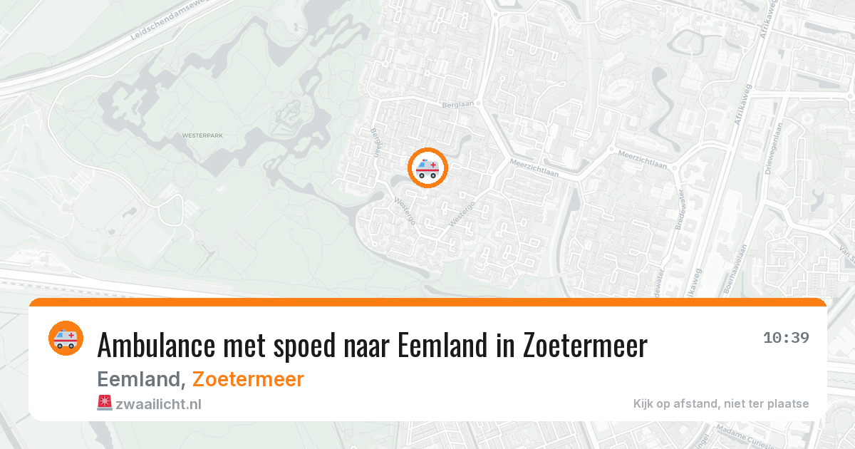 Ambulance met spoed naar Eemland in Zoetermeer — 15 feb 2026