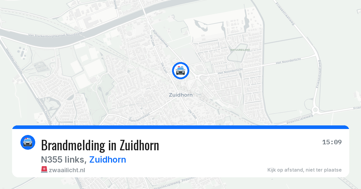 Brandmelding in Zuidhorn — 11 jun 2026