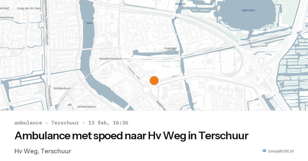 Ambulance met spoed naar Hv Weg in Terschuur — 13 feb 2026