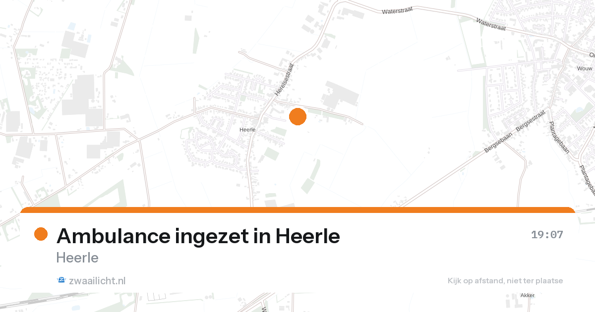 Ambulance ingezet in Heerle — 26 aug 2026