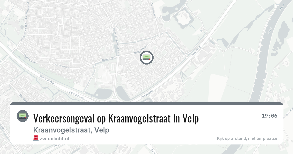 Verkeersongeval op Kraanvogelstraat in Velp — 30 jul 2026