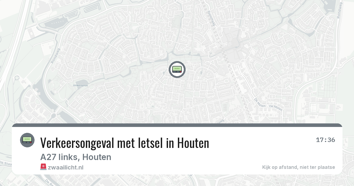 Verkeersongeval met letsel in Houten — 12 mrt 2026